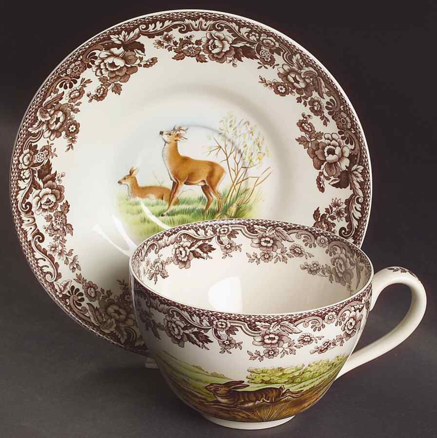 Woodland Jumbo Cup & Saucer Set by Spode-1