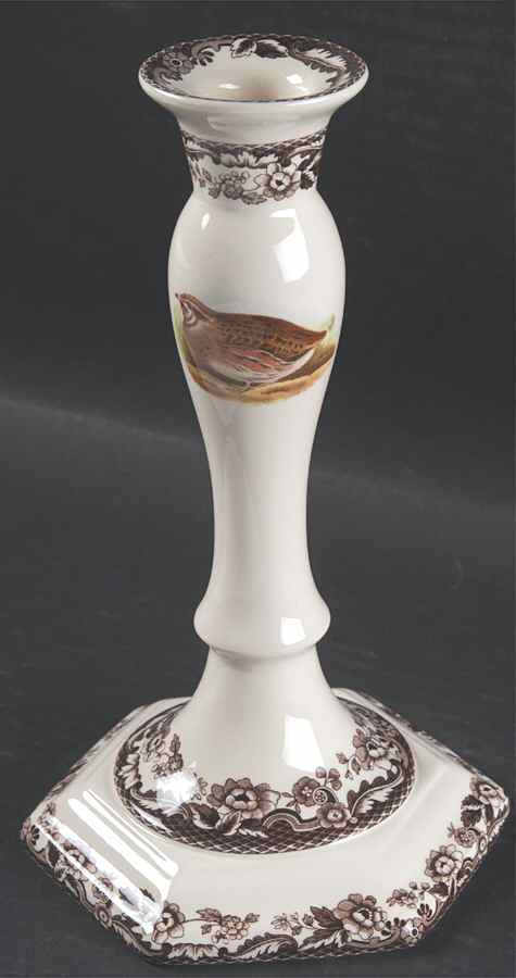 Woodland 9" Tall Candlestick by Spode-1