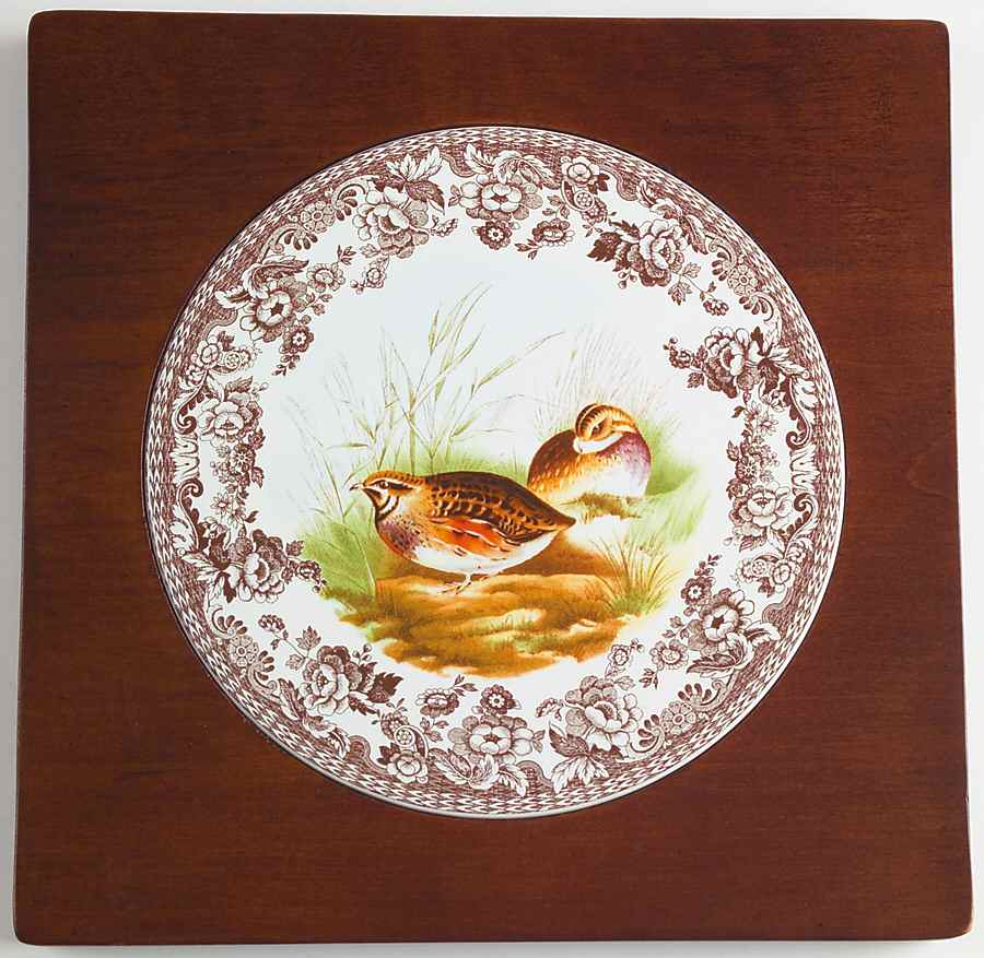 Woodland Wood Frame Trivet by Spode-1