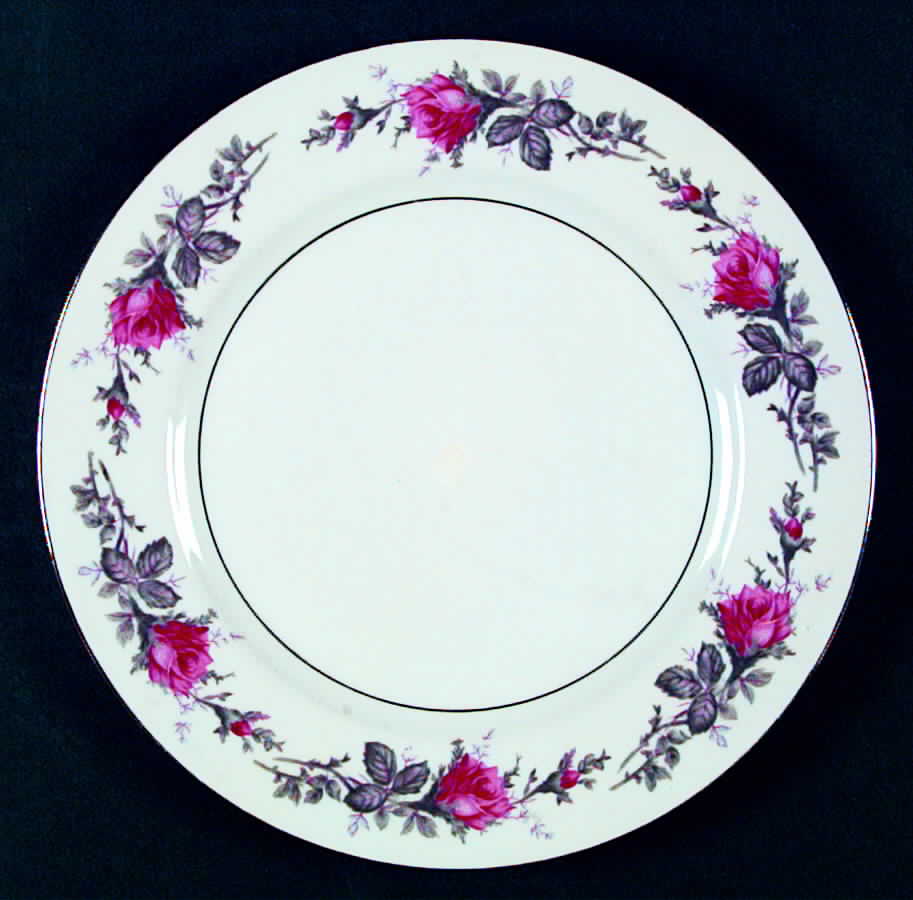Silverose Dinner Plate by Spring China-1