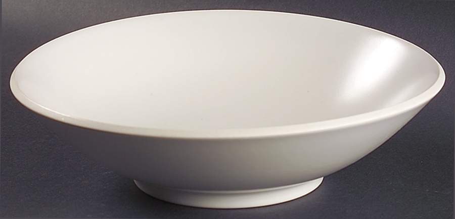 Colorstone White (Not Textured, Matte) 9" Round Vegetable Bowl by Sasaki-1