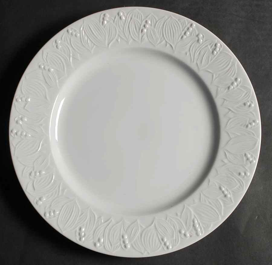 Lily of The Valley Glossy 12" Chop Plate (Round Platter) by Sasaki-1