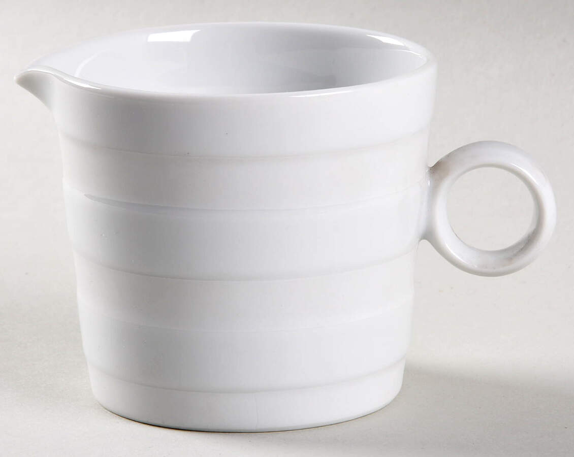 Orbit White Frost Creamer by Sasaki-1