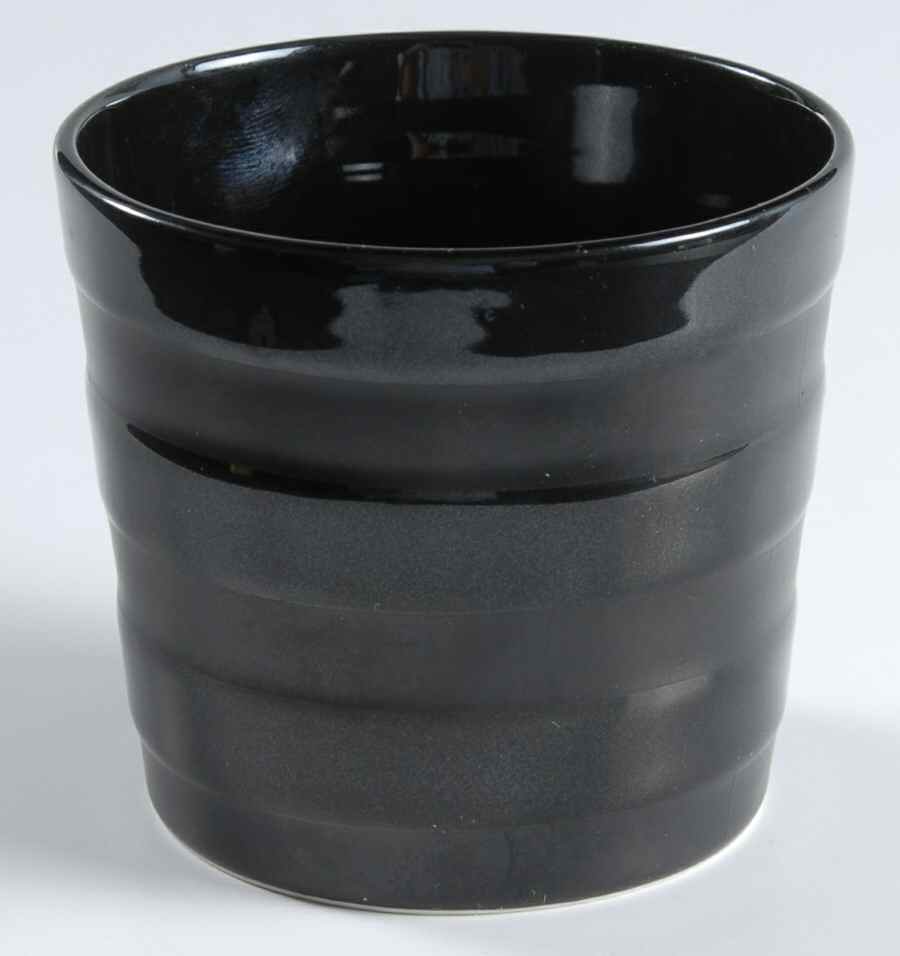 Orbit Black Sugar Bowl No Lid by Sasaki-1