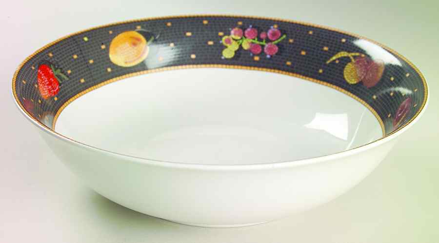 Ravenna Charcoal 9" Round Vegetable Bowl by Sasaki-1