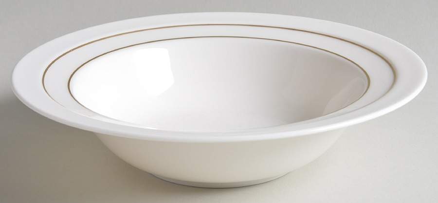 Saturn Gold Rim Soup Bowl by Sasaki-1