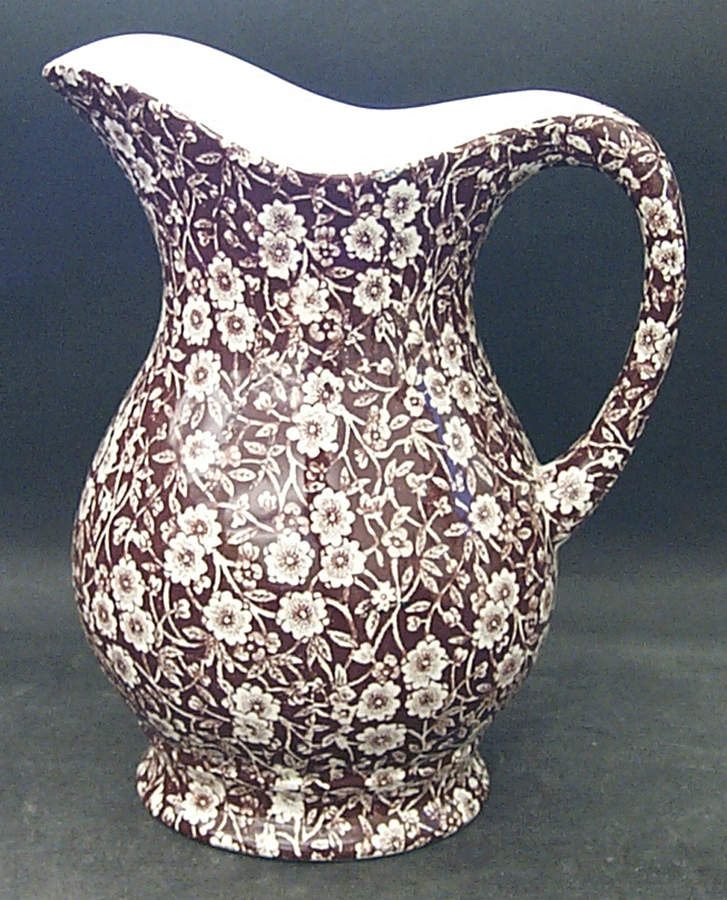 Calico Brown 32 Oz Pitcher for Pitcher & Bowl Set by Staffordshire-1