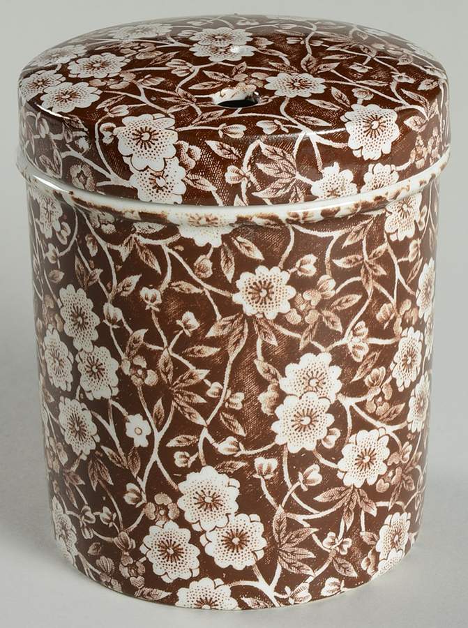 Calico Brown Yarn Caddy by Staffordshire-1