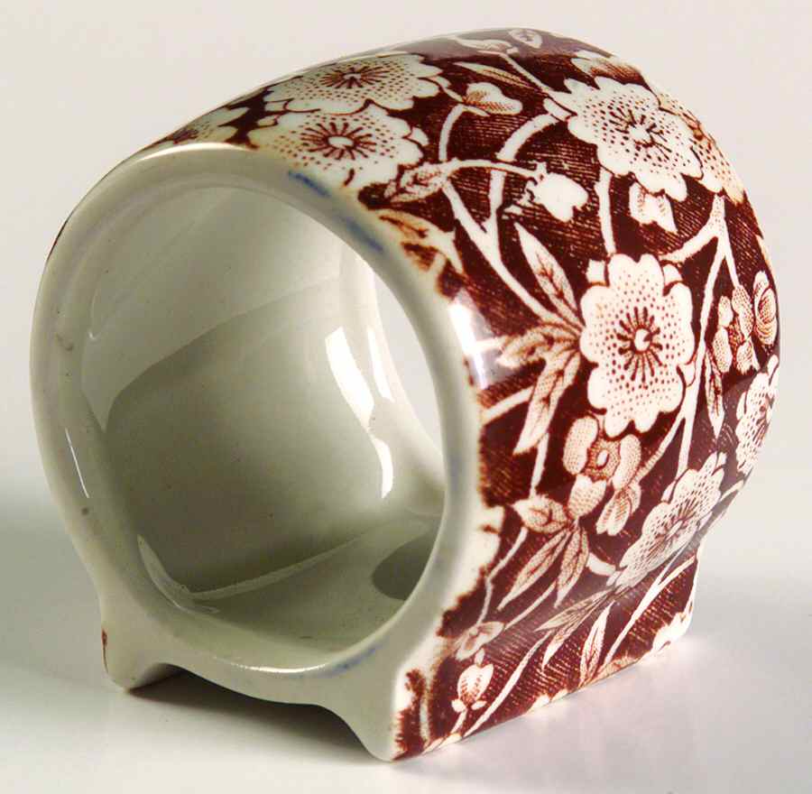 Calico Brown Napkin Ring by Staffordshire-1