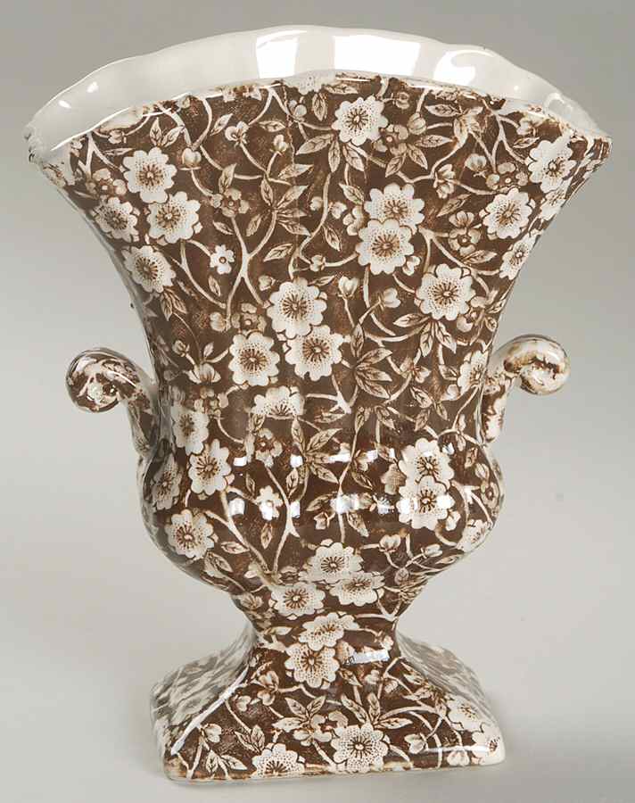 Calico Brown 7" Vase by Staffordshire-1