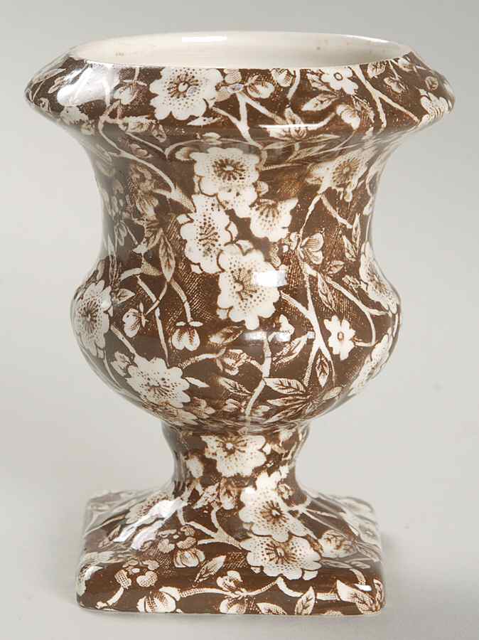 Calico Brown 4" Vase by Staffordshire-1