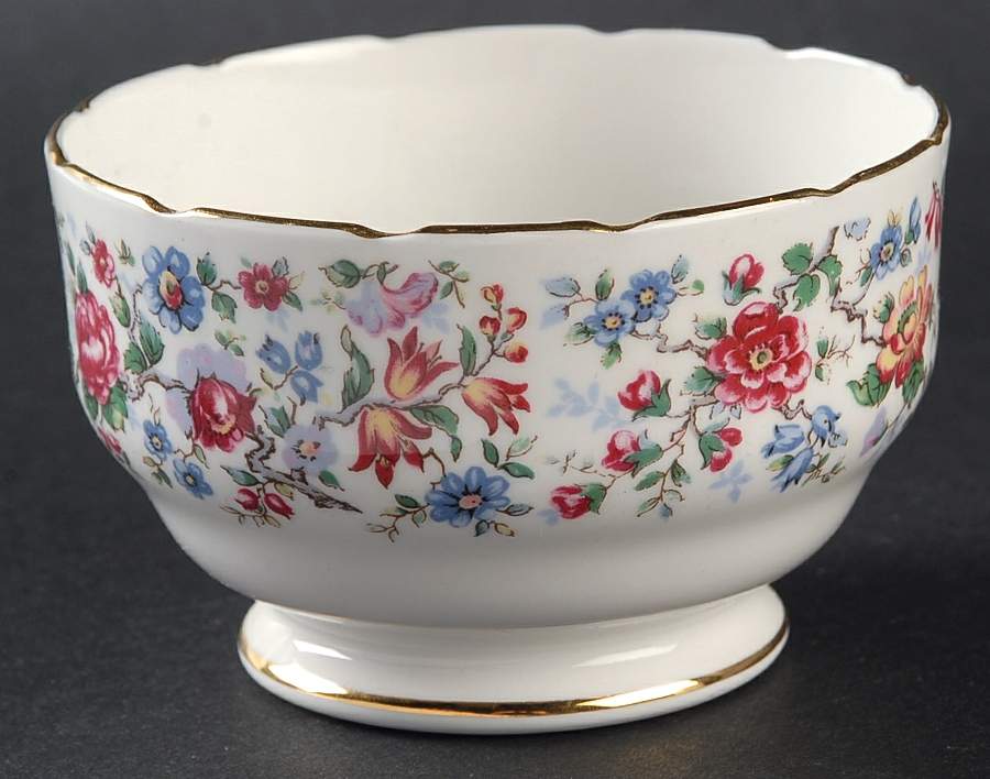 Springtime Open Sugar Bowl by Staffordshire-1