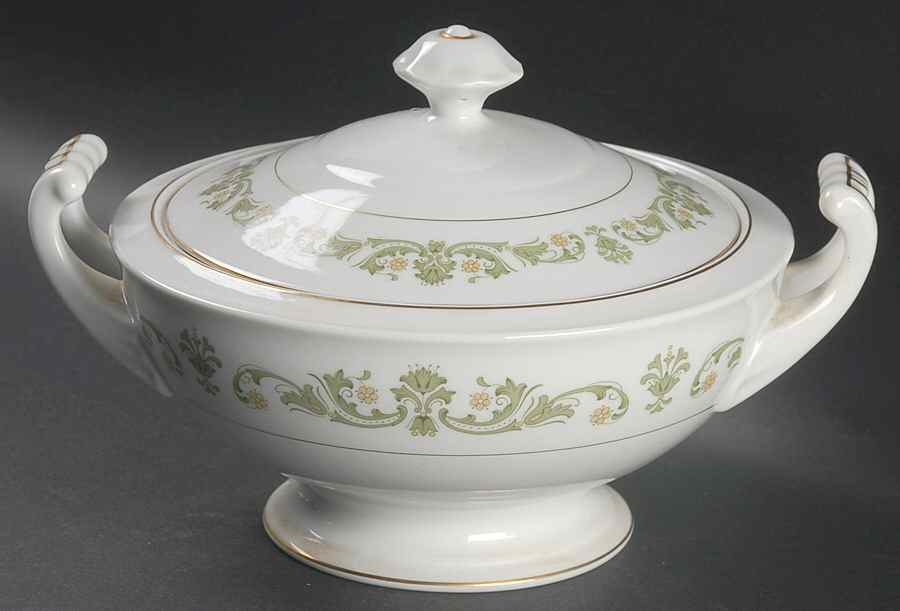 Contessa Green Round Covered Vegetable by Style House-1