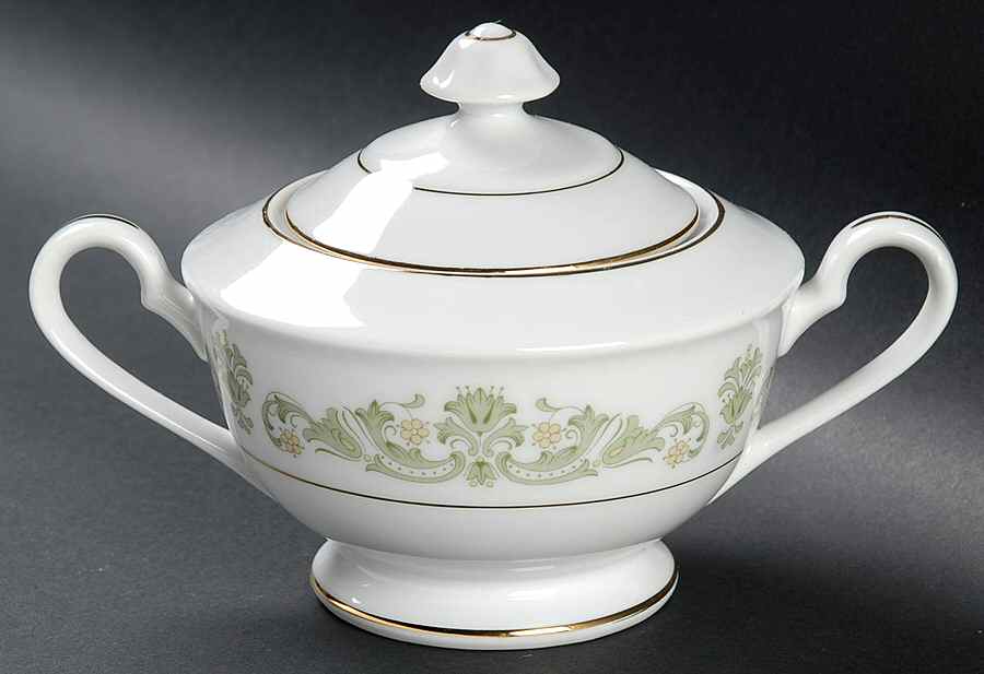 Contessa Green Sugar Bowl & Lid by Style House-1