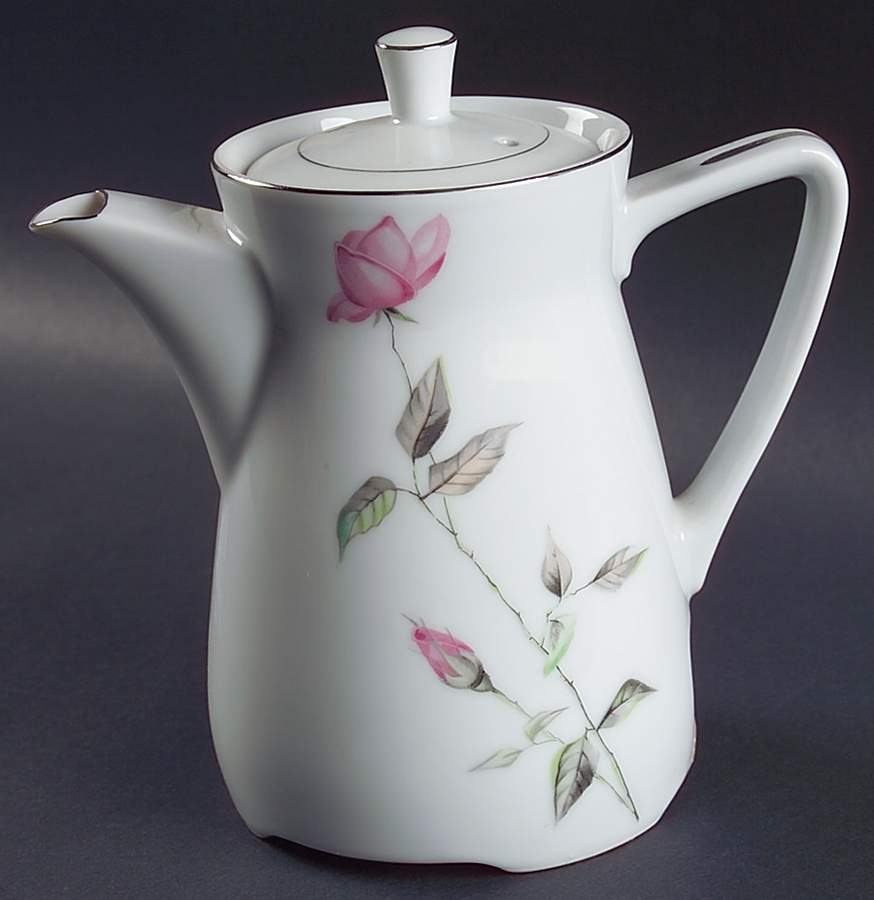 Dawn Rose Electric Coffee Pot & Lid No Cord by Style House-1