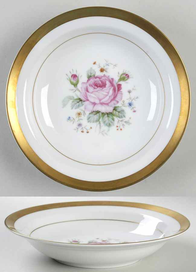 Dresden Bouquet Rim Soup Bowl by Style House-1
