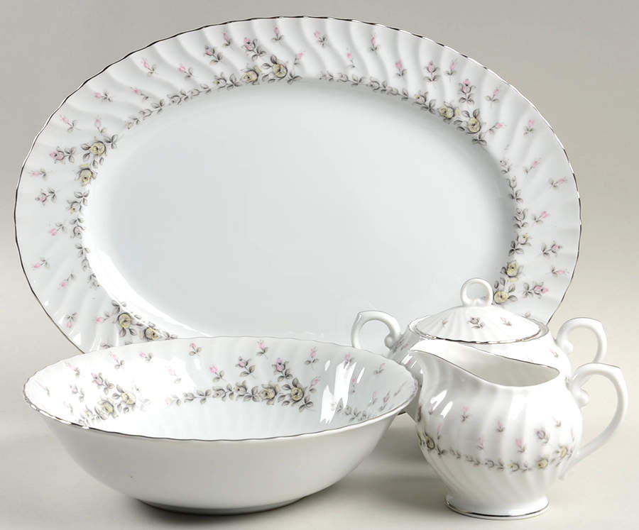 Picardy (Platinum) 5 Piece Hostess Set by Style House-1