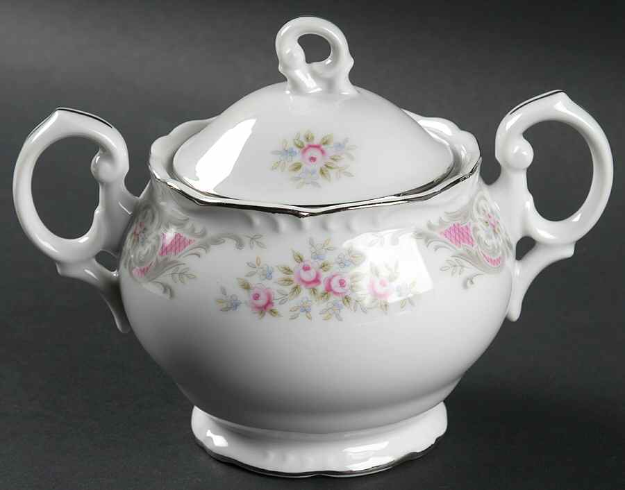 Pompadour Sugar Bowl & Lid by Style House-1