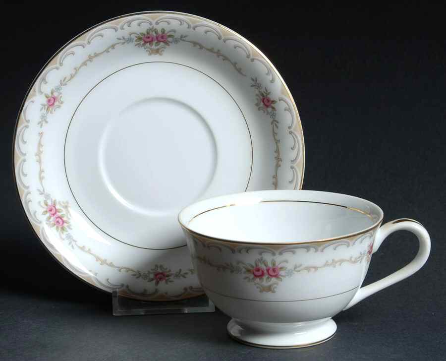 Princess Footed Cup & Saucer Set by Style House-1