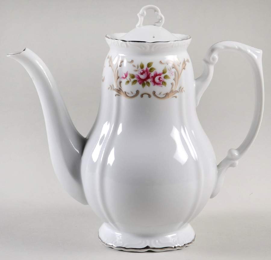 Rose Baroque Coffee Pot & Lid by Style House-1