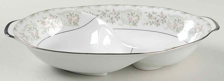 Shelton 11" Oval Divided Vegetable Bowl by Style House-1