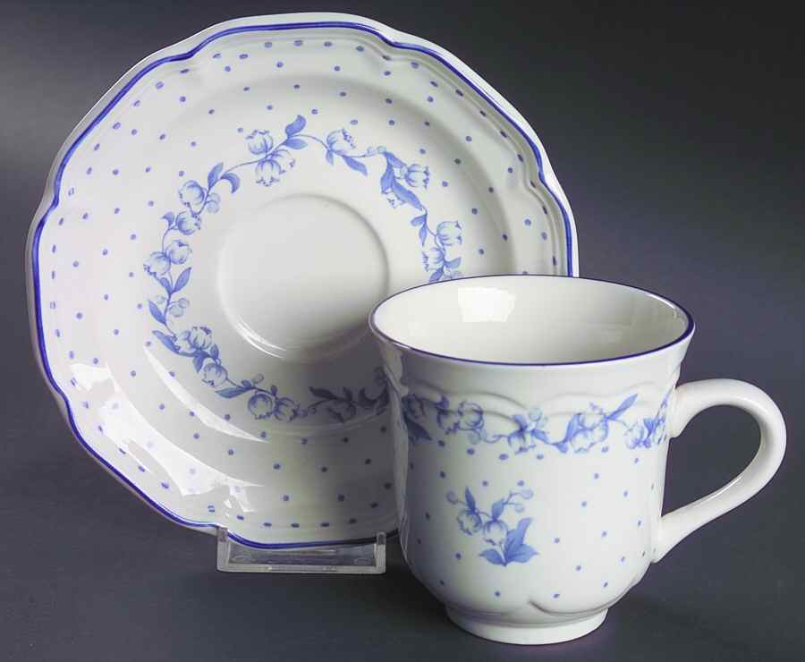 Rebecca Flat Cup & Saucer Set by Stanhome-1