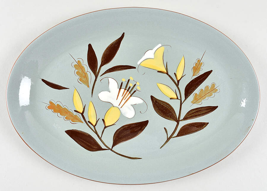 Golden Harvest 14" Oval Serving Platter by Stangl-1