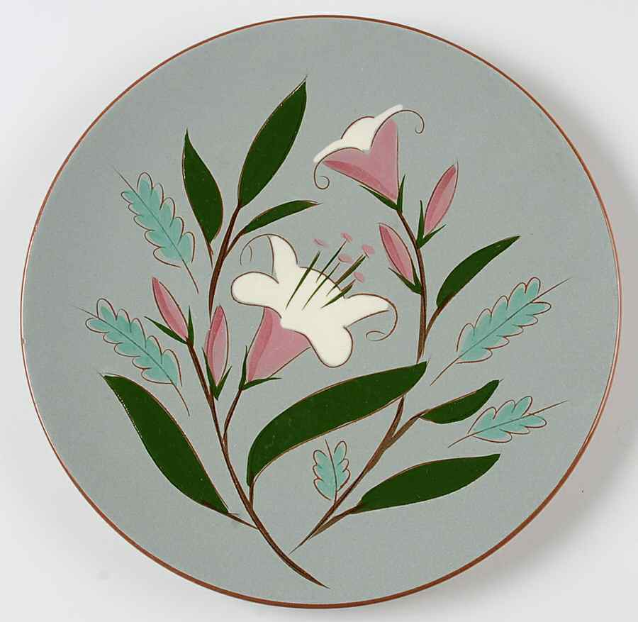 Pink Lily Dinner Plate by Stangl-1