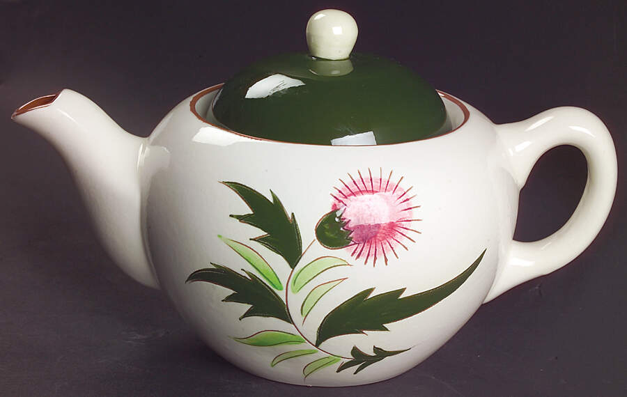 Thistle (Pink Thistle) Teapot & Lid by Stangl-1