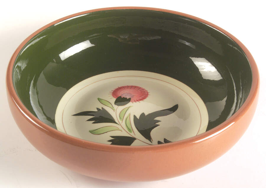 Thistle (Pink Thistle) 8" Round Vegetable Bowl by Stangl-1