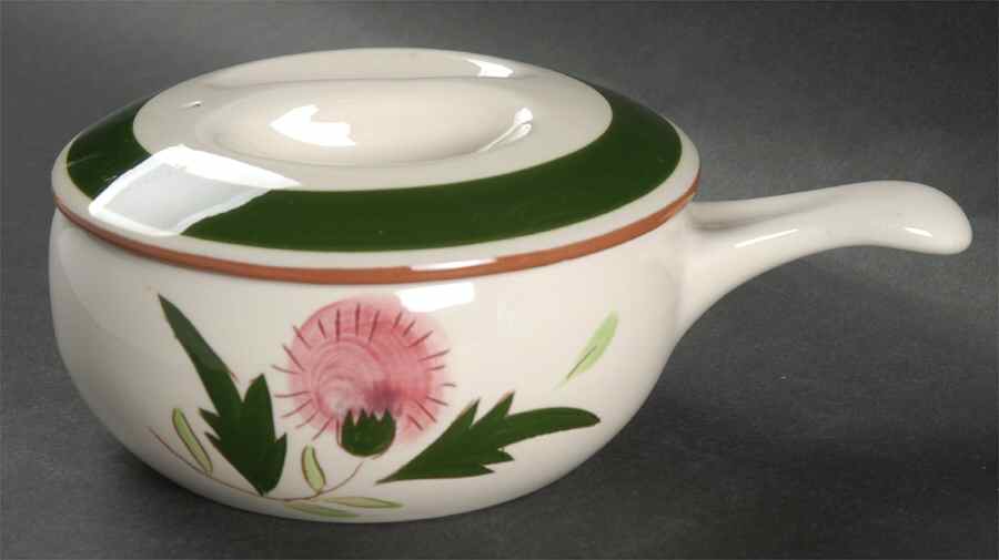 Thistle (Pink Thistle) Individual Casserole & Lid by Stangl-1