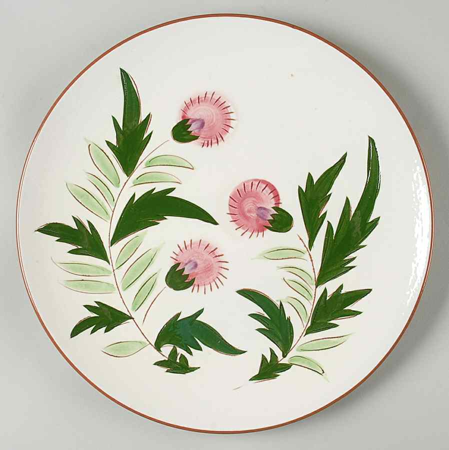 Thistle (Pink Thistle) 11" Chop Plate (Round Platter) by Stangl-1