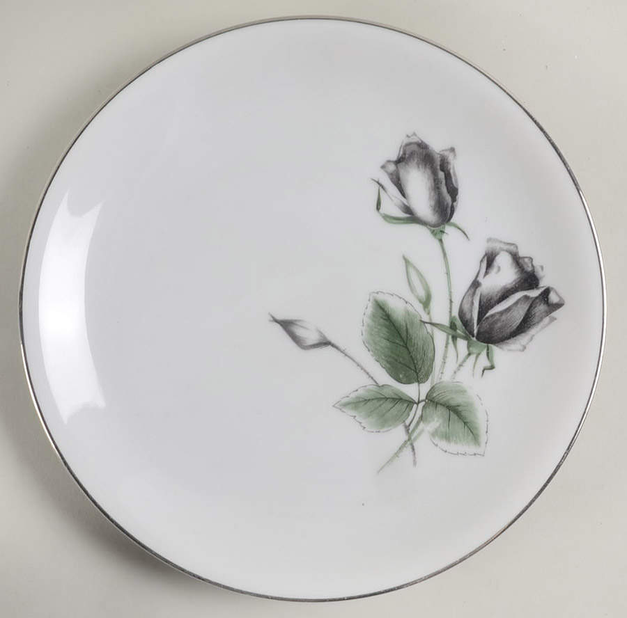 Midnight Rose Salad Plate by Stonegate-1