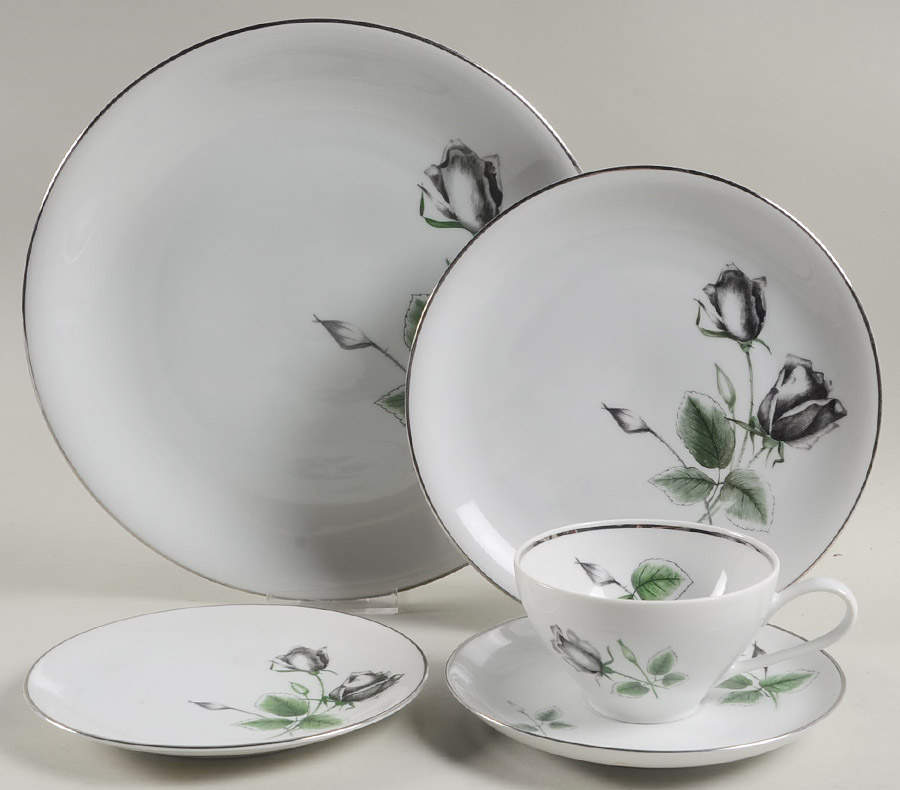 Midnight Rose 5 Piece Place Setting by Stonegate-1