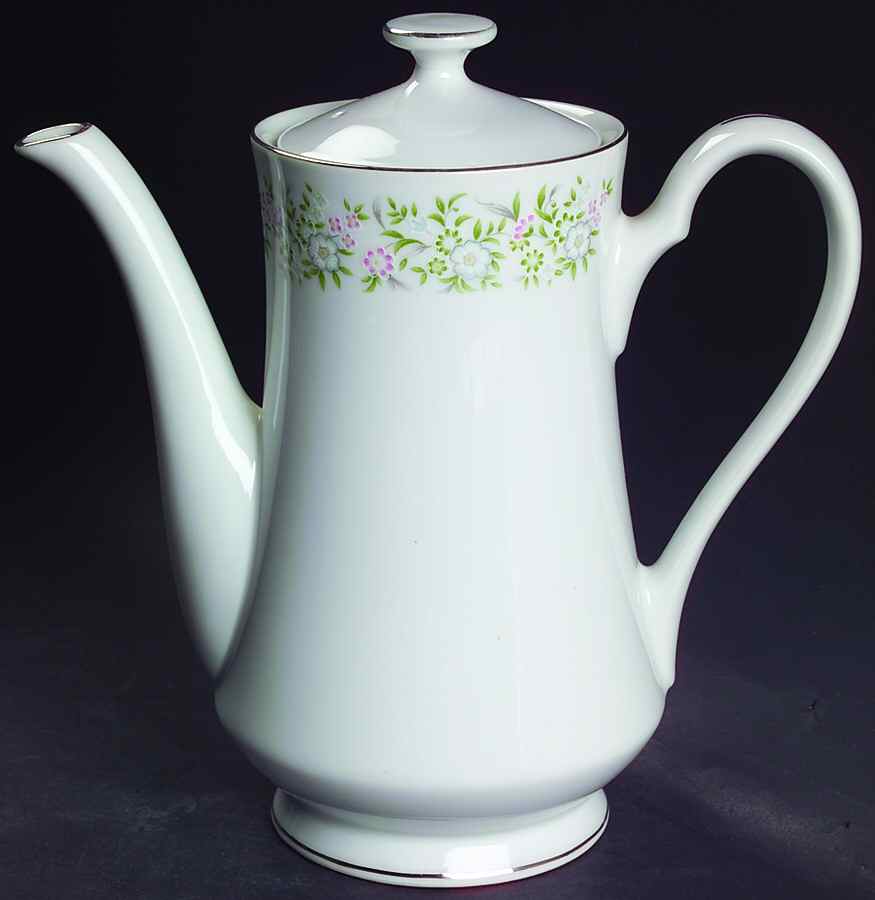 Springtime Coffee Pot & Lid by Sterling China (Japan)-1