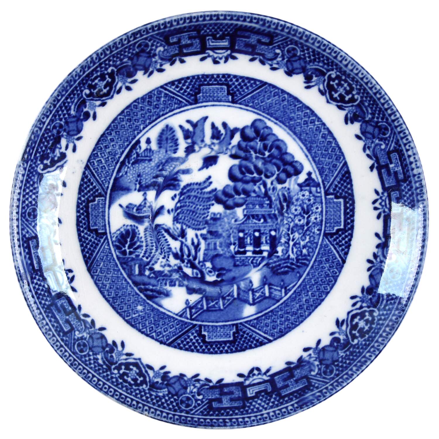 Willow Blue (Smooth) Saucer by John Steventon & Son-1