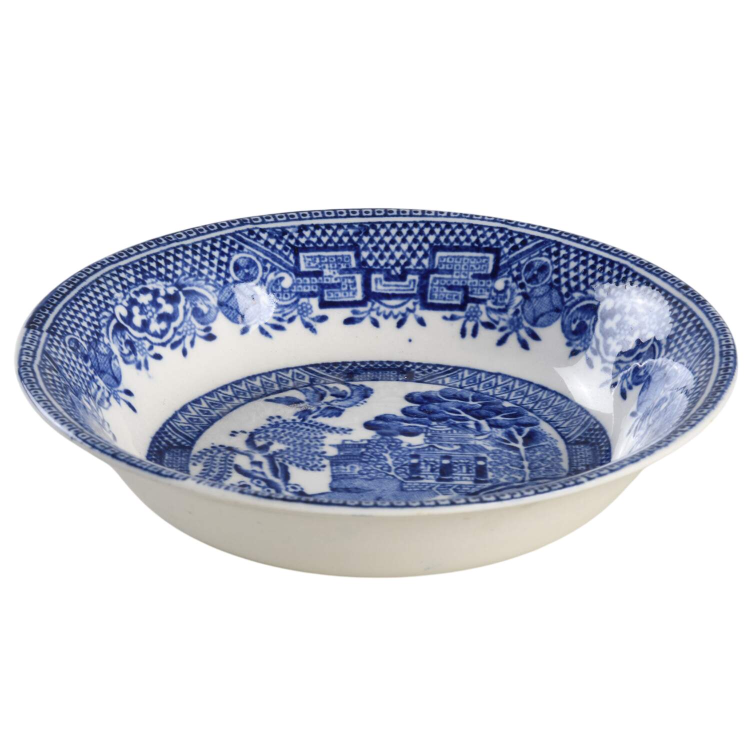Willow Blue (Smooth) Fruit/Dessert (Sauce) Bowl by John Steventon & Son-1