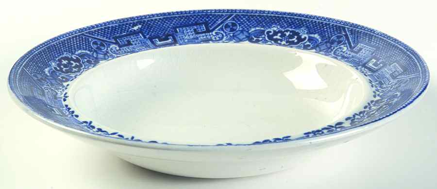 Willow Blue (Smooth) Round Butter No Lid by John Steventon & Son-1