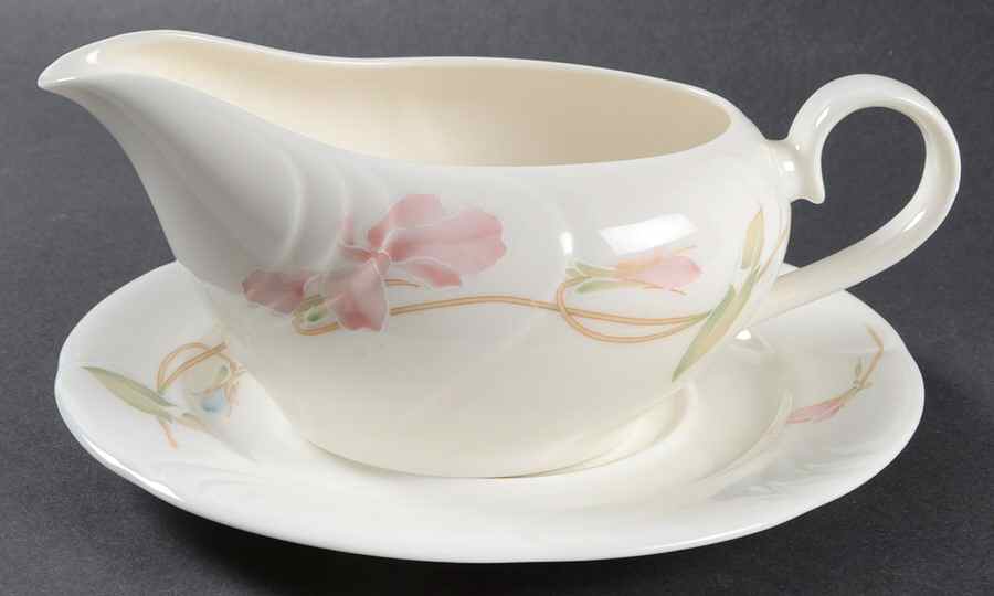 Garden Fantasy Gravy Boat & Underplate by Surrey Hill-1