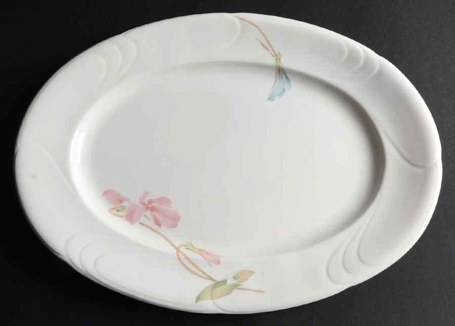 Garden Fantasy 14" Oval Serving Platter by Surrey Hill-1