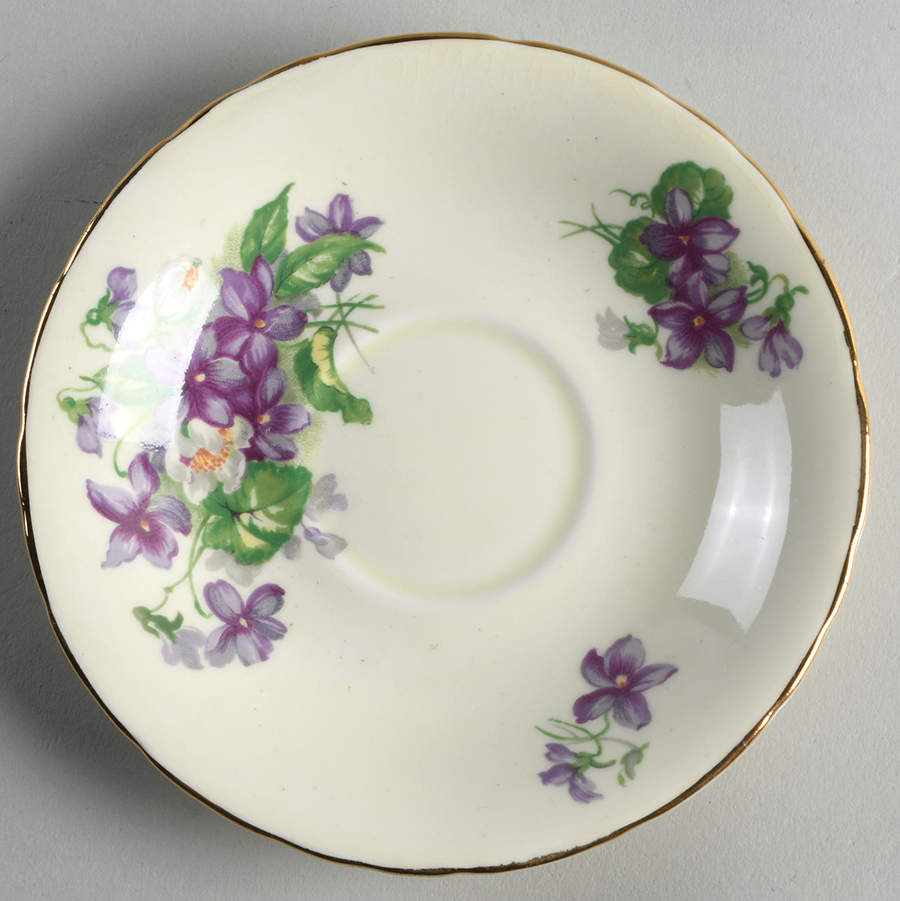 Devon Violets Saucer by Sutherland-1