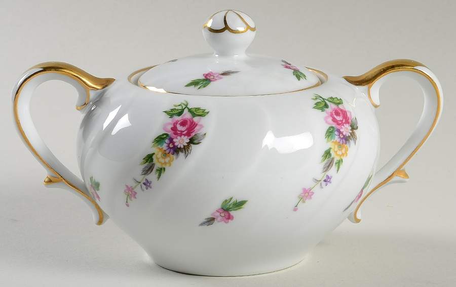 Floral Trail Sugar Bowl & Lid by Swirl-1