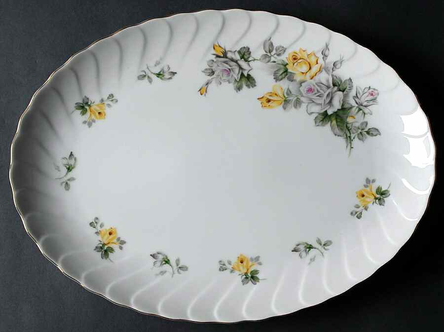 Summer Song 14" Oval Serving Platter by Swirl-1