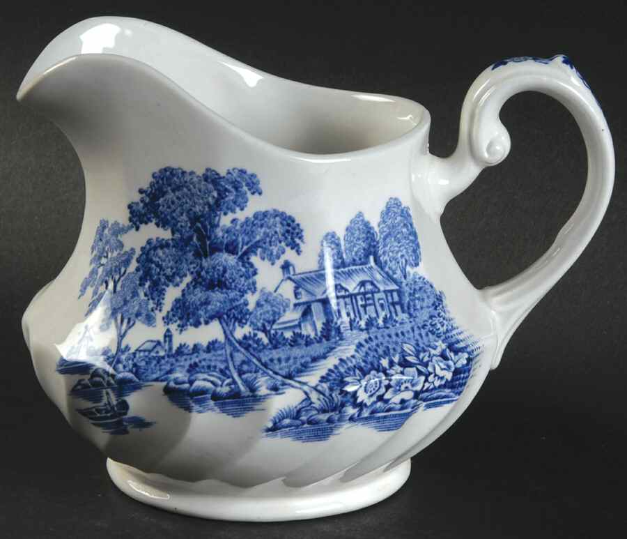 The Ferry Blue Creamer by Swinnertons-1