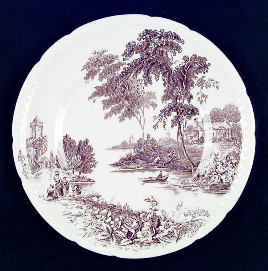 The Ferry Brown Dinner Plate by Swinnertons-1