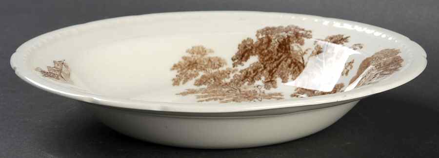 The Ferry Brown Rim Soup Bowl by Swinnertons-1