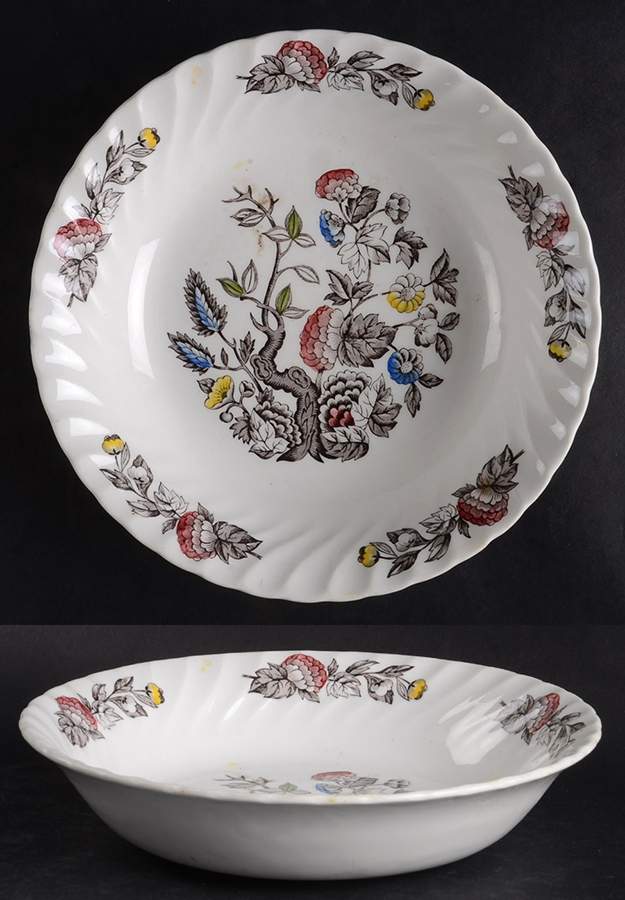 Indian Tree Multicolor Coupe Soup Bowl by Swinnertons-1