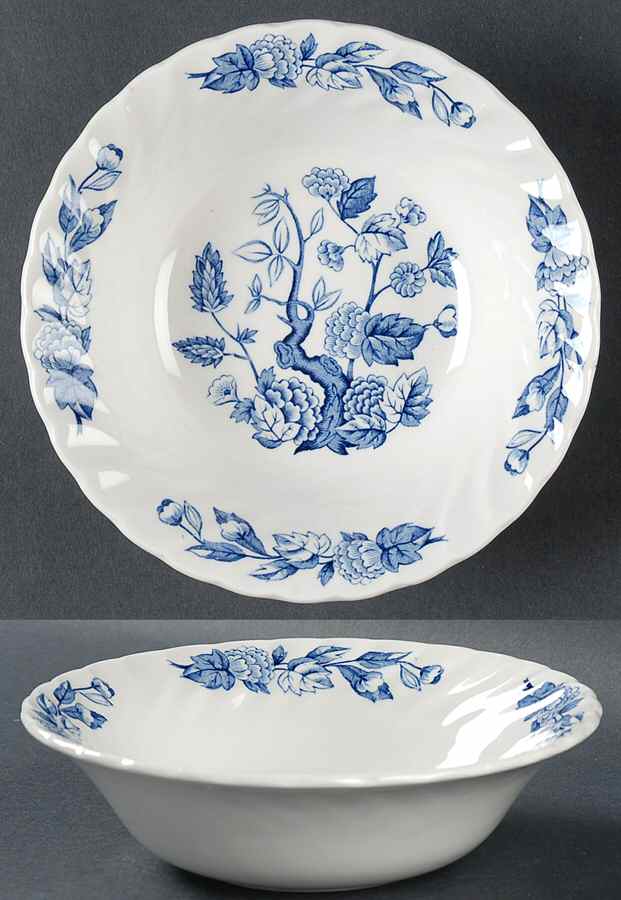 Indian Tree Blue Coupe Cereal Bowl by Swinnertons-1