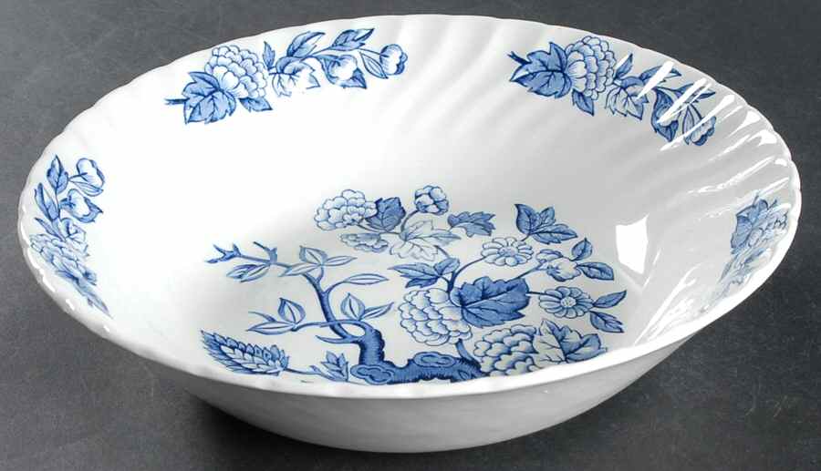 Indian Tree Blue 9" Round Vegetable Bowl by Swinnertons-1