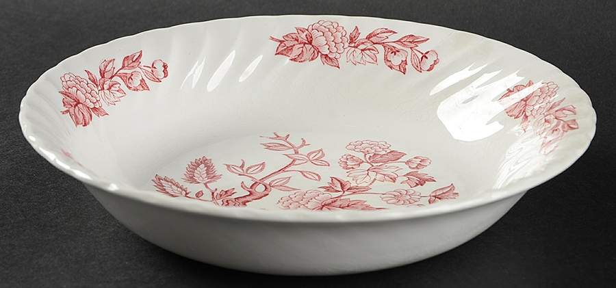 Indian Tree Pink Coupe Soup Bowl by Swinnertons-1